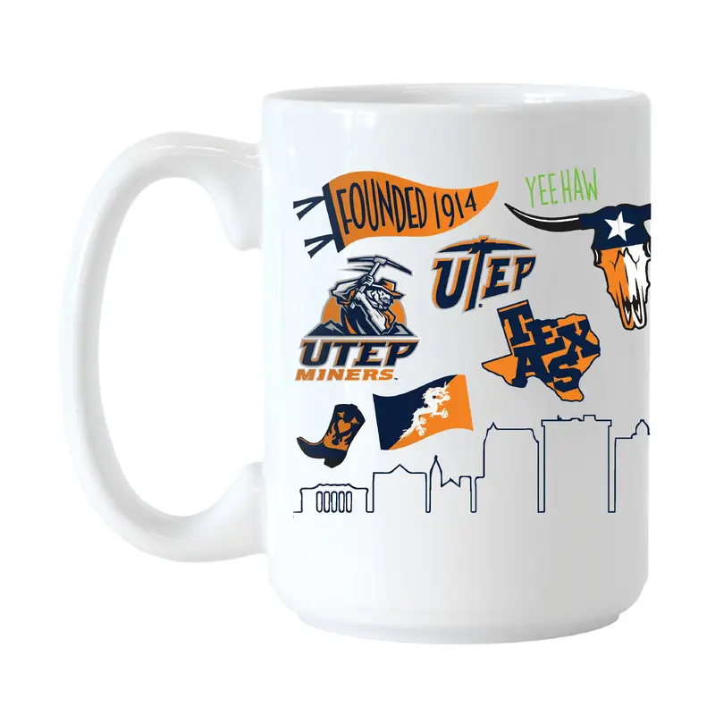 UTEP 15oz Native Sublimated Mug