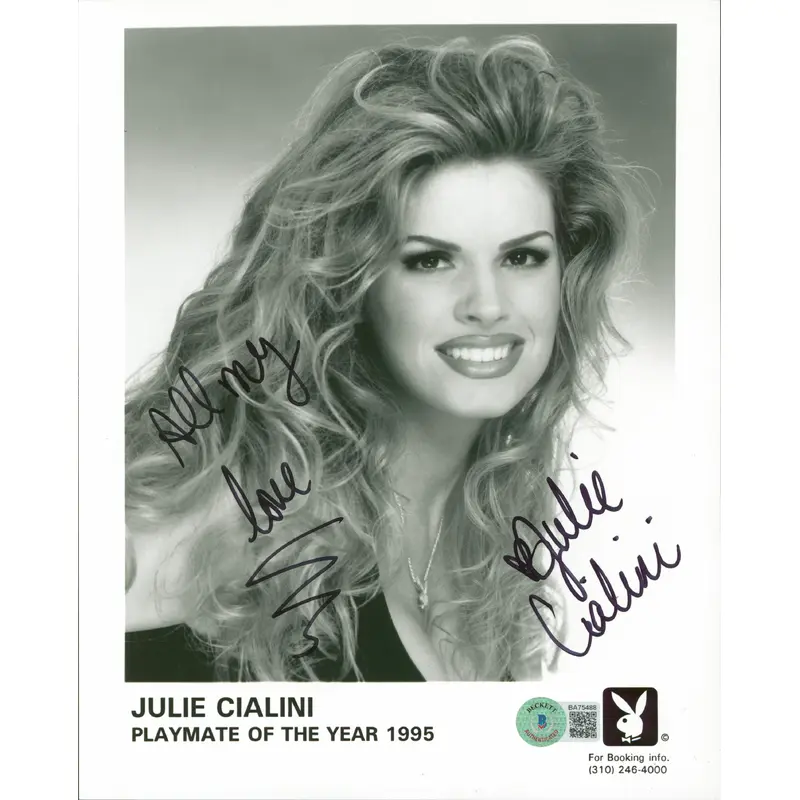 Julie Cialini Playboy "All My Love" Authentic Signed 8x10 Photo BAS #BA75488