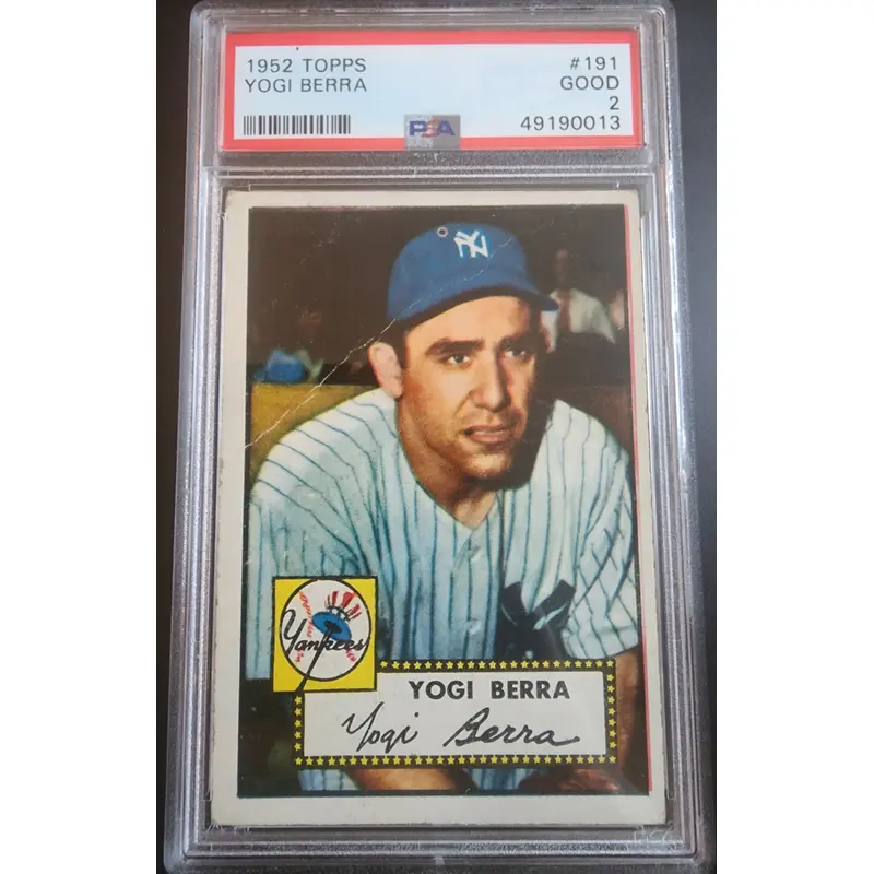 Yogi Berra 1952 Topps #191 PSA 2