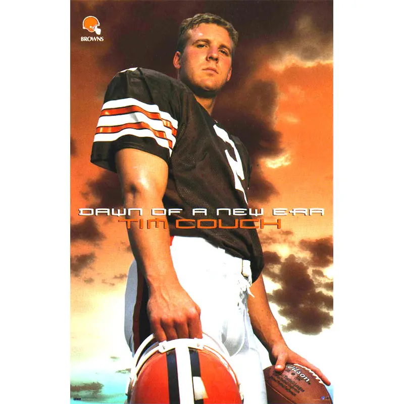 Tim Couch "Dawn of a New Era" Cleveland Browns Poster - Costacos 1999