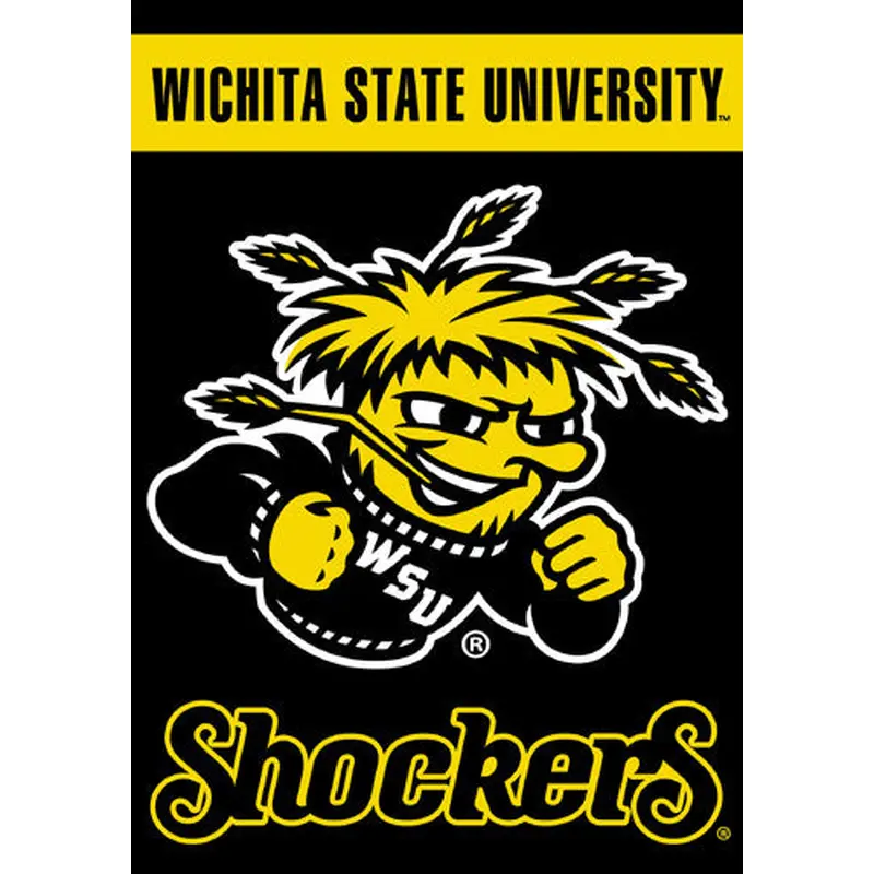 Wichita State Shockers Official 28x40 NCAA Premium Team Banner - BSI Products