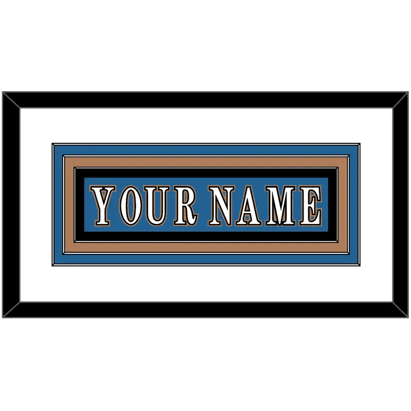 Washington Nameplate - Road Blue (1995-2000) - Triple Mat 1