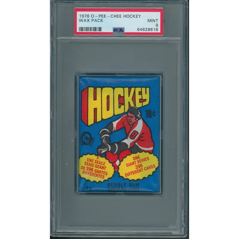 1976 1976/77 OPC O-Pee-Chee Hockey Wax Pack PSA 9 *8616