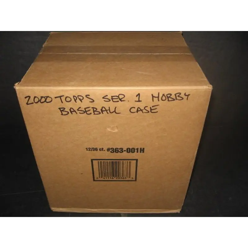 2000 Topps Baseball Series 1 Case (Hobby) (12 Box)