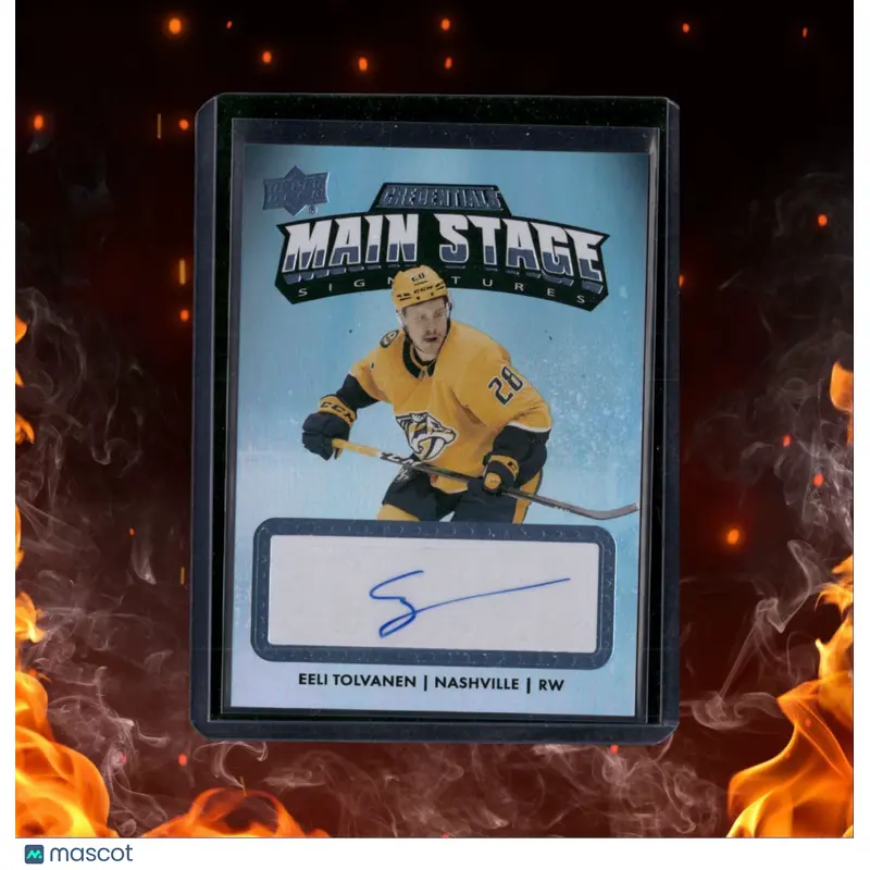 2022-23 Upper Deck Credentials Eeli Tolvanen Main Stage Auto #AF-ET