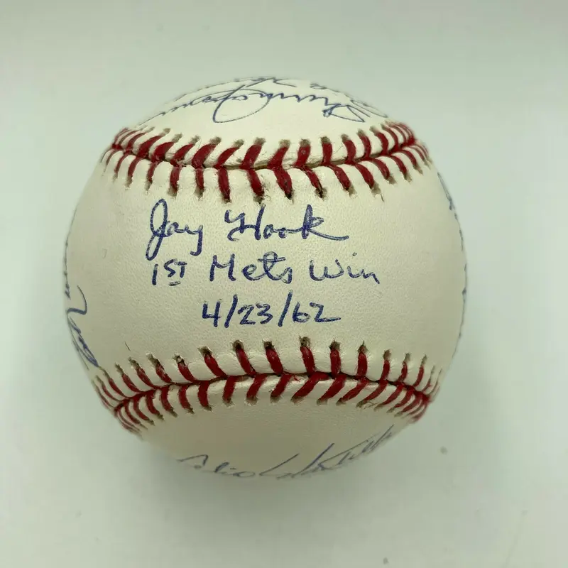 1962 New York Mets Inaugural Season Team Signed Baseball With PSA DNA COA