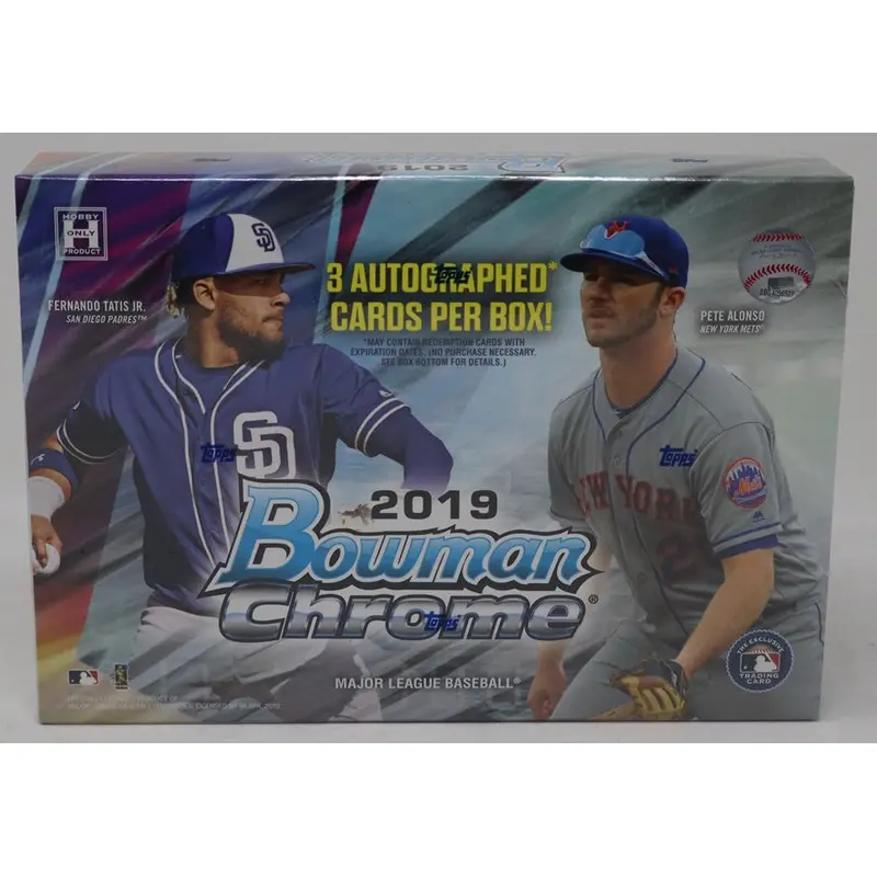 2019 Bowman Chrome Baseball Box (HTA) (3 Autos)