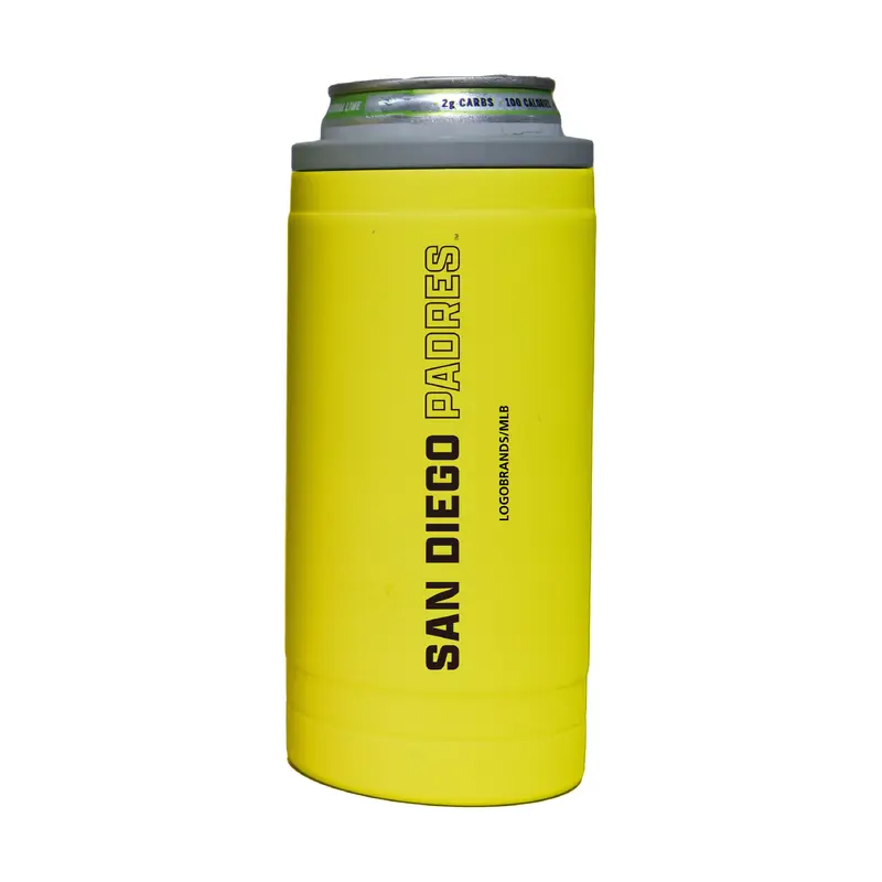 San Diego Padres 12oz Cru Stacked Soft Touch Slim Coolie