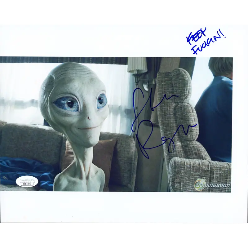 Simon Pegg Paul "Keep F***in!" Authentic Signed 8.5x11 Photo JSA #CE01192