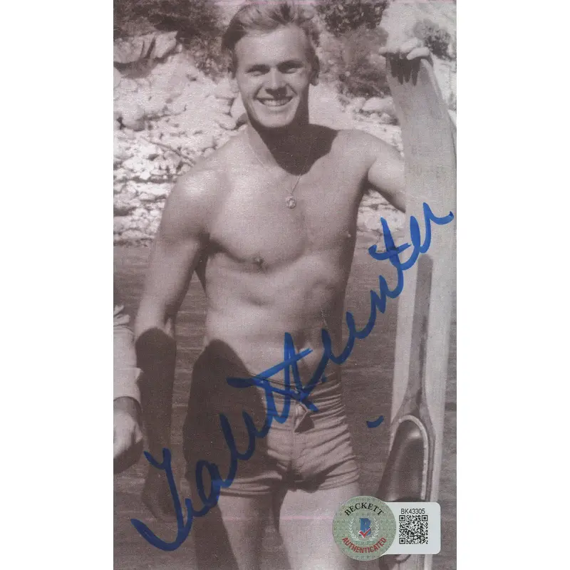 Tab Hunter Damn Yankees Authentic Signed 3.25x5.5 Photo Autographed BAS #BK43305