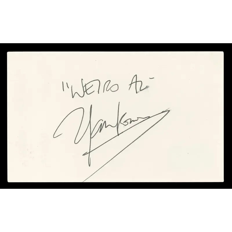 Weird Al Yankovic Musician Authentic Signed 3x5 Index Card BAS #BL98462