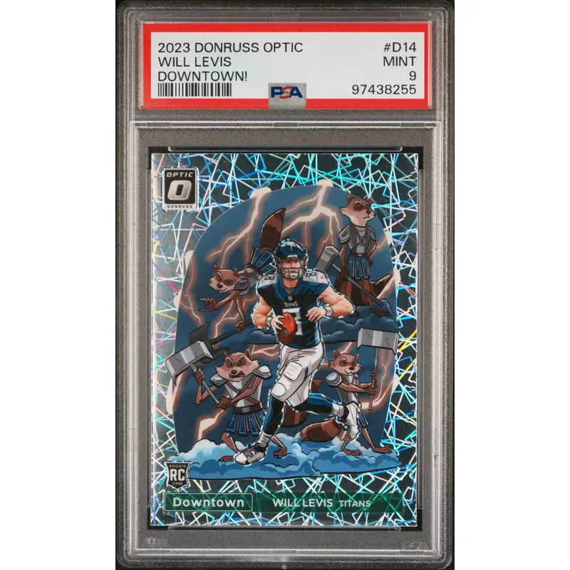 Will Levis 2023 Donruss Optic Downtown PSA 9 Mint