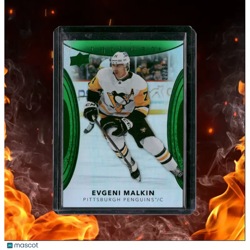 2022-23 Upper Deck Trilogy Evgeni Malkin Green 22/99 #28