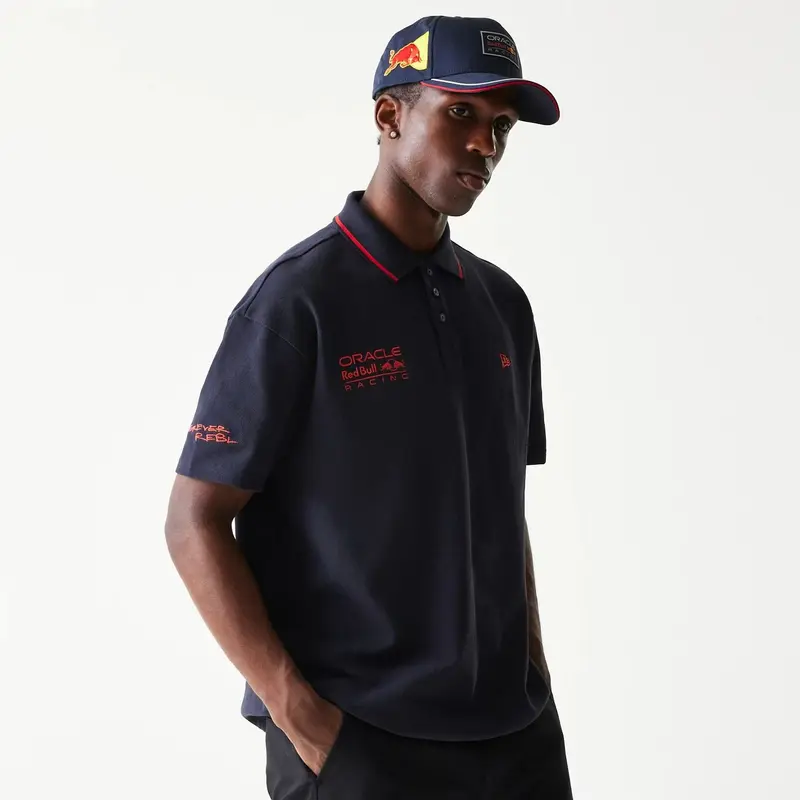 Red Bull Racing Dark Blue Polo T-Shirt