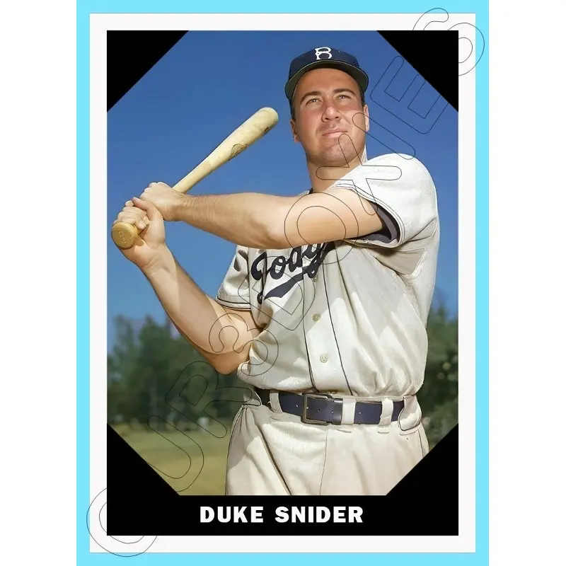 Duke Snoder 1960 Fleer Custom Card - 4212