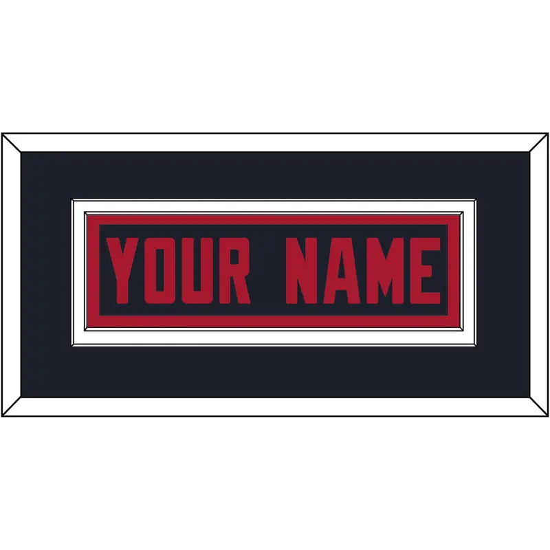Houston Nameplate - Alternate Blue (2017-2023) - Double Mat 2