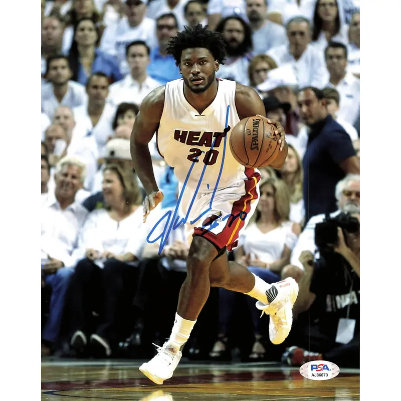 JUSTISE WINSLOW signed 8x10 photo PSA/DNA Miami Heat Autographed