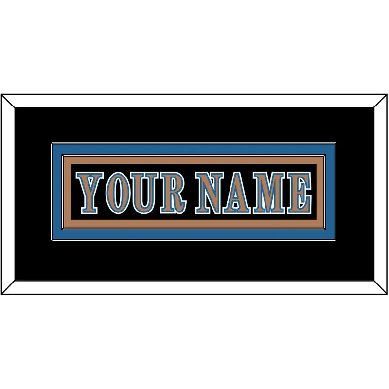 Washington Nameplate - Road Black (1997-2007) - Double Mat 3