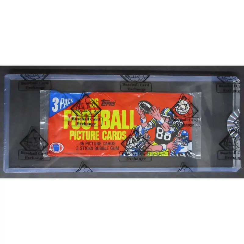 1982 Topps Football Unopened Grocery Rack Pack (BBCE) (Lott RC Back) (26200)