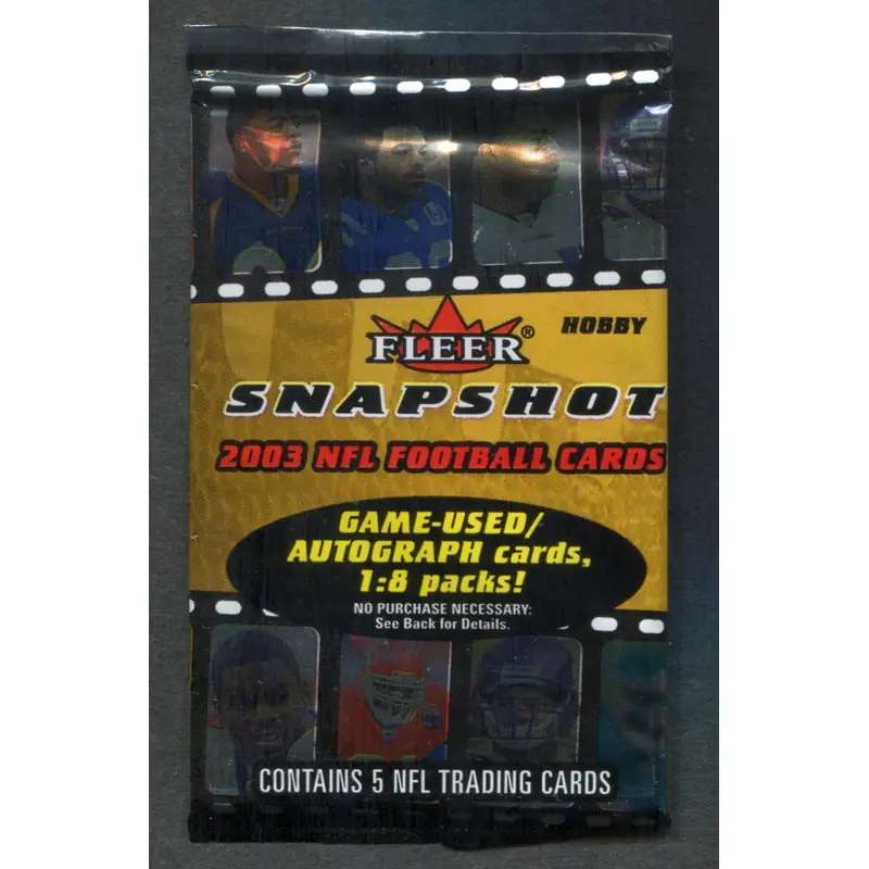 2003 Fleer Snapshot Football Unopened Pack (Hobby) (5)