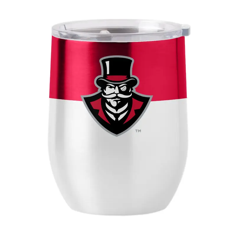 Austin Peay State 16oz Colorblock Stainless Curved Beverage