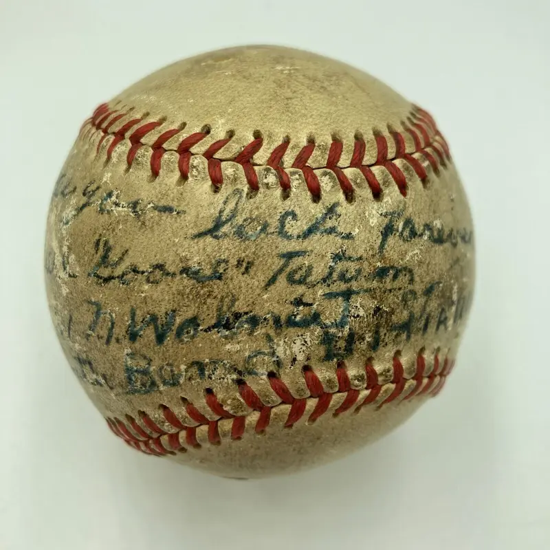 Rare Goose Tatum Single Signed Baseball Negro League Harlem Globetrotters JSA