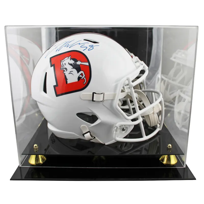 Broncos Von Miller Signed 2023 Alt Full Size Speed Rep Helmet W/ Case BAS Wit