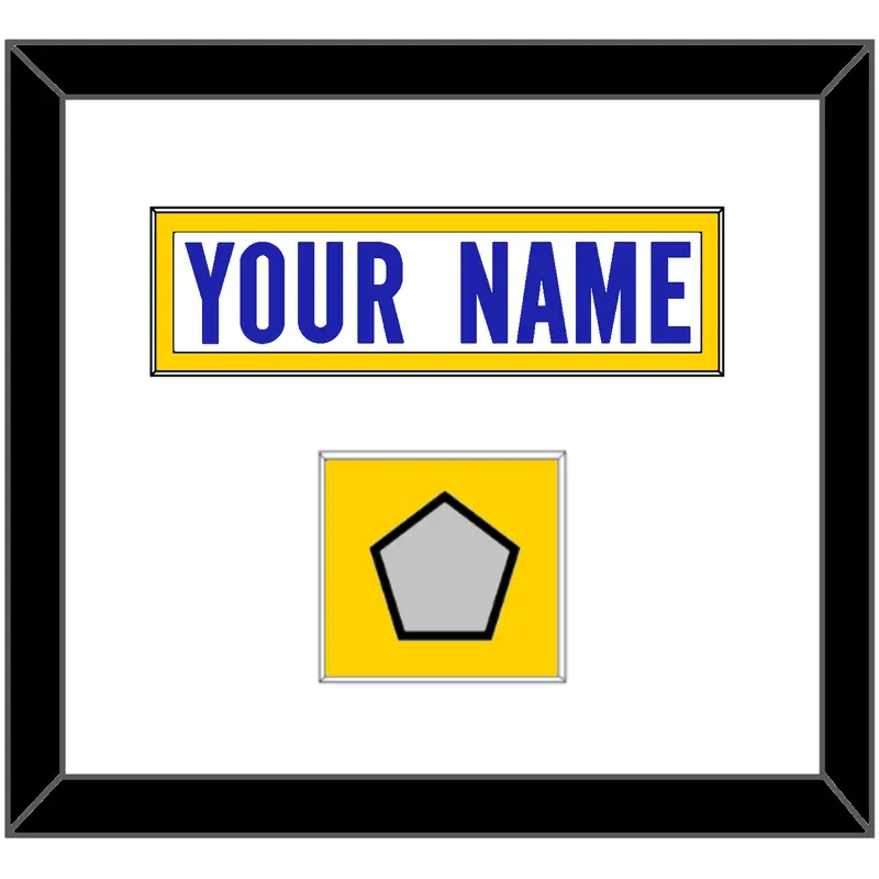 Los Angeles Nameplate & Super Bowl LVI Champions Patch - Road White - Single Mat 2
