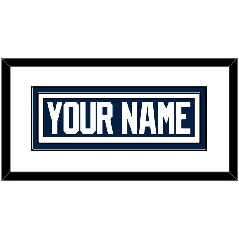 Penn State Hockey Nameplate - Home White - Double Mat 1