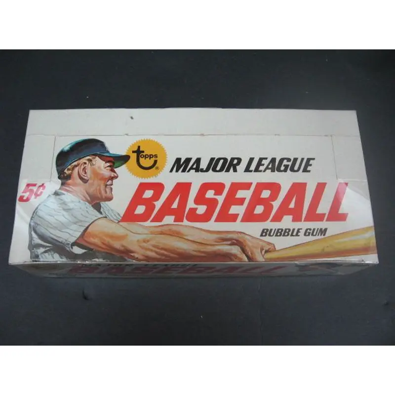 1967 Topps Baseball 5 Cent Empty Display Box (w/ Mantle)