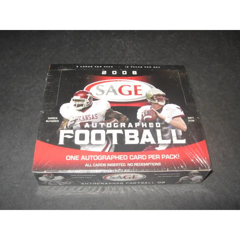 2008 Sage Autographed Football Series 1 Box