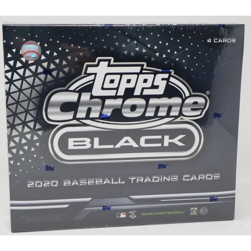 2020 Topps Chrome Black Baseball Box (Hobby) (4 Cards)