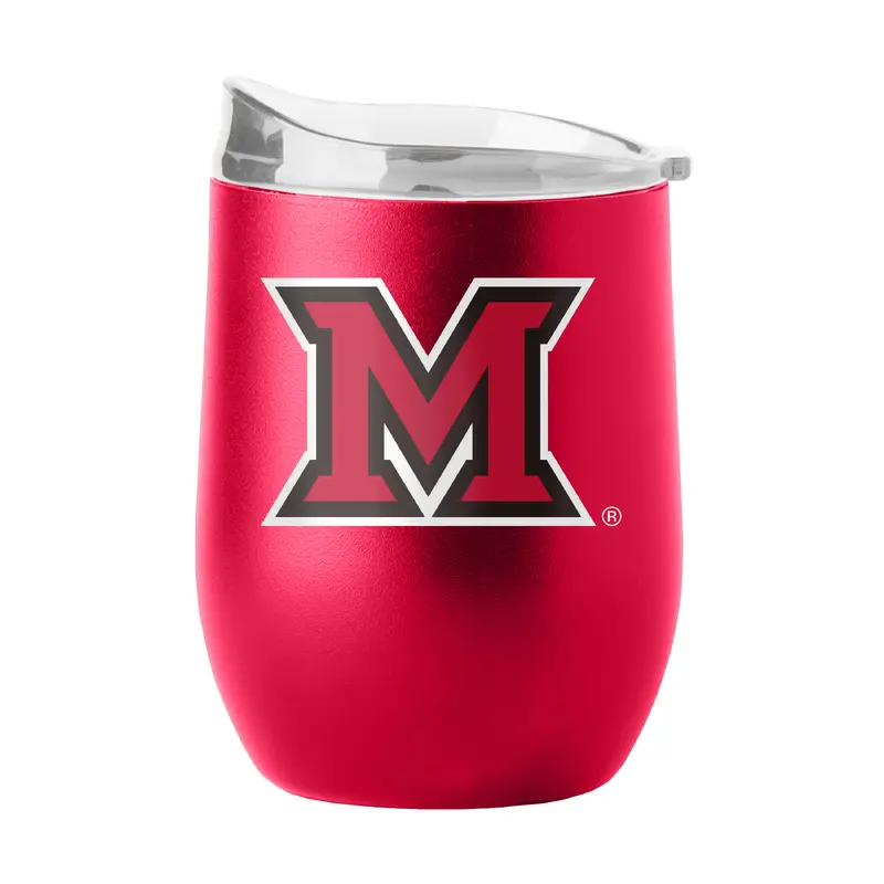 Miami Ohio 16oz Flipside Powder Coat Curved Bev