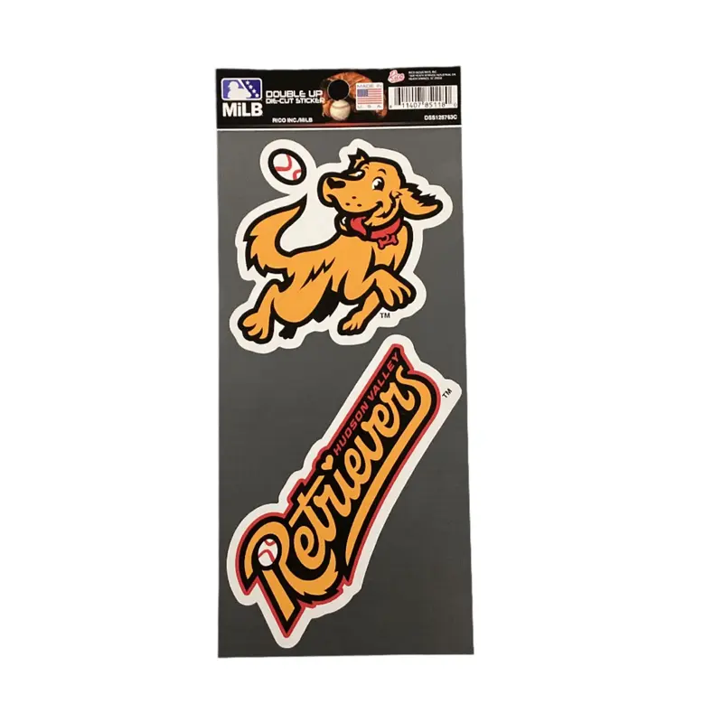 *NEW* HV Golden Retriever Double Up Die-Cut Decals - 2 Pack