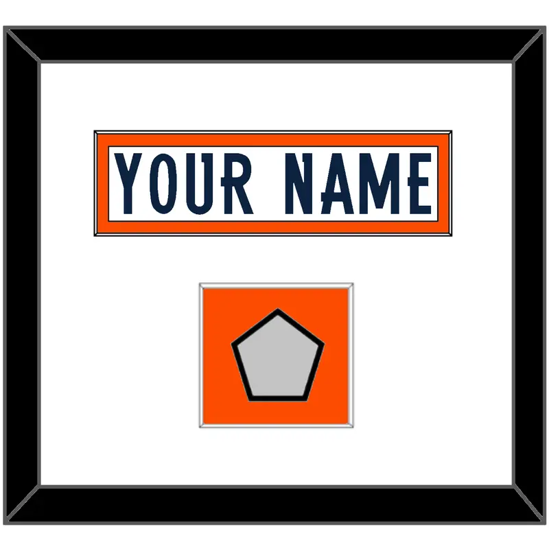 Denver Nameplate & Super Bowl Jersey Patch - Road White (1997-2023) - Single Mat 1