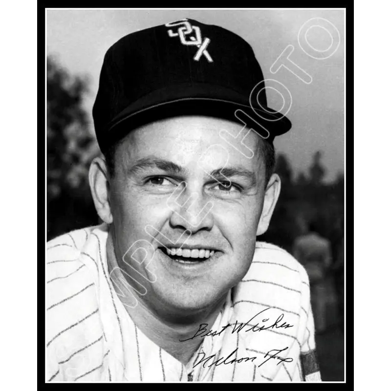 Nellie Fox 8X10 Photo - Autographed 1952 Chicago White Sox - 315