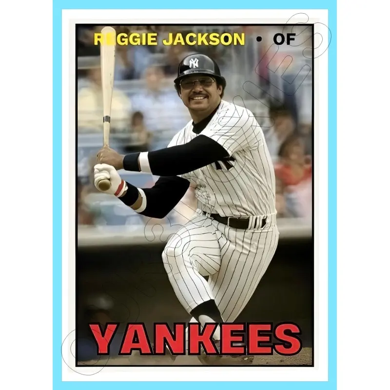 Reggie Jackson Yankees 1967 Topps Custom Card - 4474