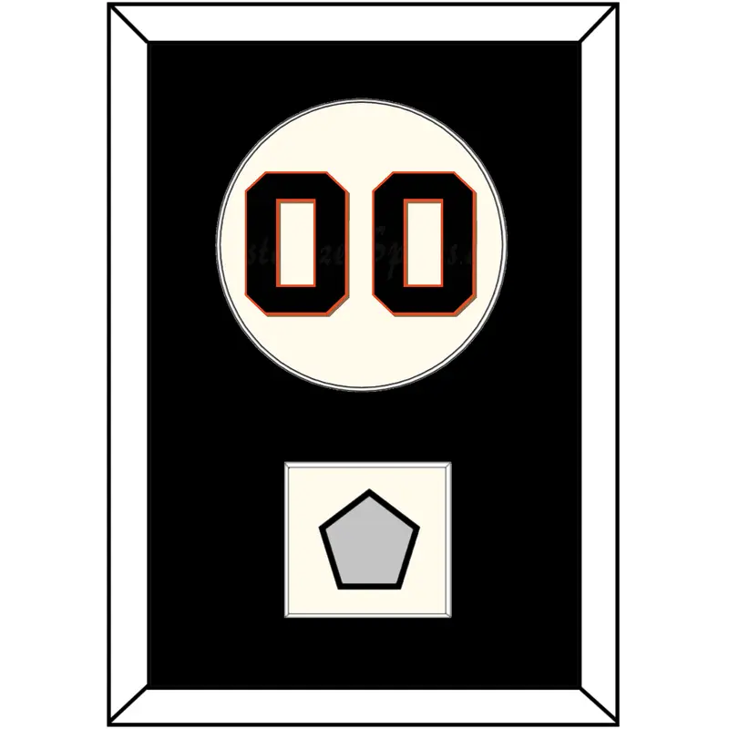 San Francisco Number & World Series Jersey Patch - Home Cream (2000-2021) - Single Mat 2