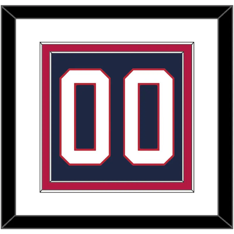 United States Mens Hockey Number - 2002 Olympics Road Blue - Double Mat 1