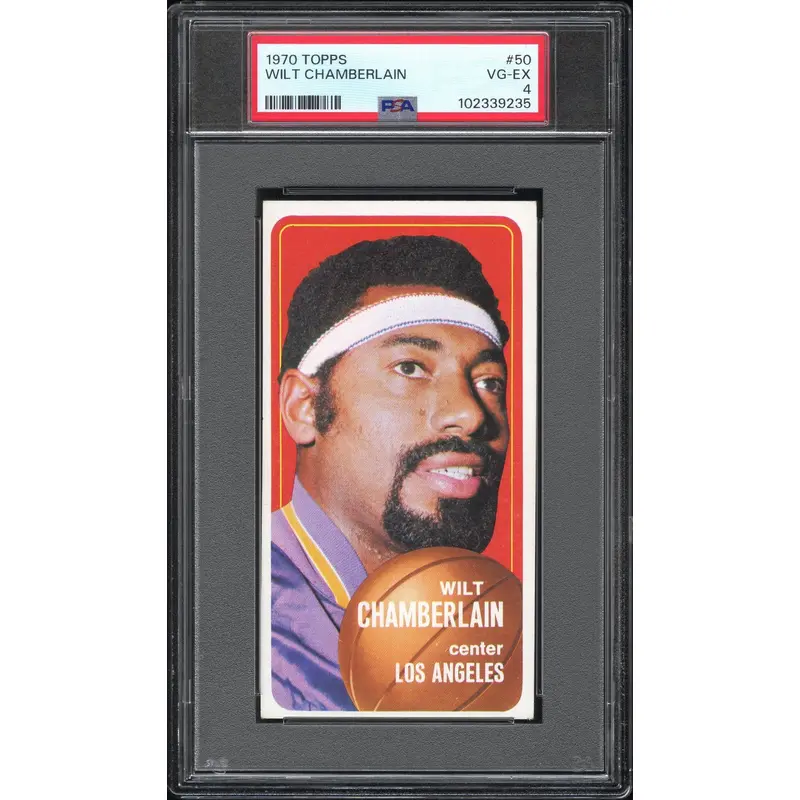 Wilt Chamberlain 1970 Topps #50 PSA 4 Vg-Ex