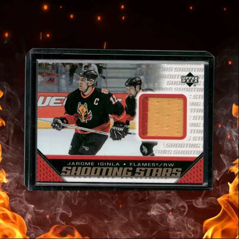 2005-06 Upper Deck Jarome Iginla Shooting Stars Game-Used Jersey 2 Color #S-JI
