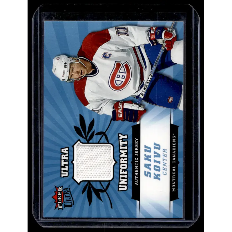 2006-07 Fleer Ultra - Uniformity - Saku Koivu #U-SK