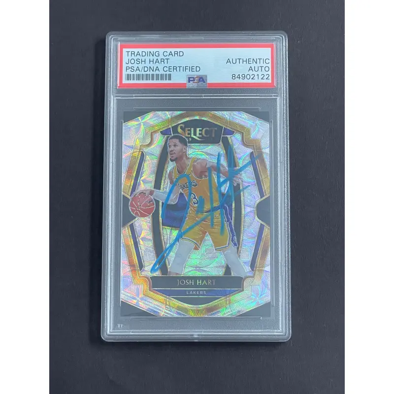 2018-19 Panini Select #155 JOSH HART Signed Card PSA Slabbed Lakers