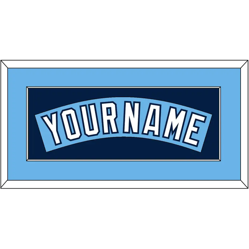 Tampa Bay Nameplate - Alternate Columbia Blue (2010-2018) - Single Mat 2