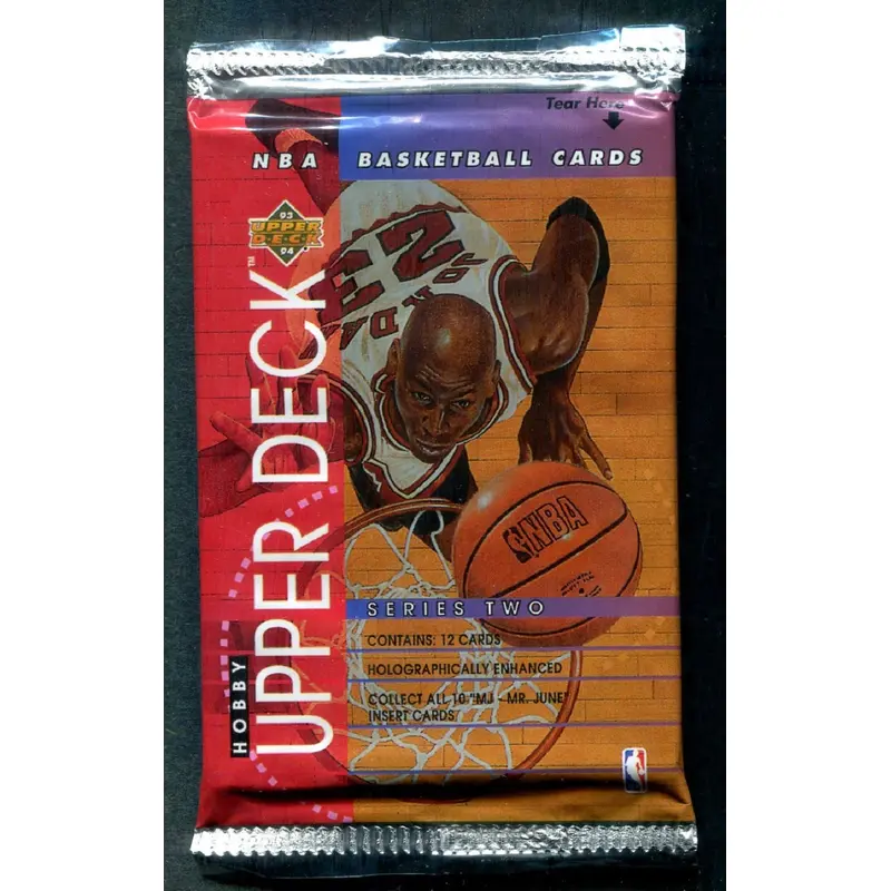 1993/94 Upper Deck Basketball Unopened Series 2 Pack (Hobby)