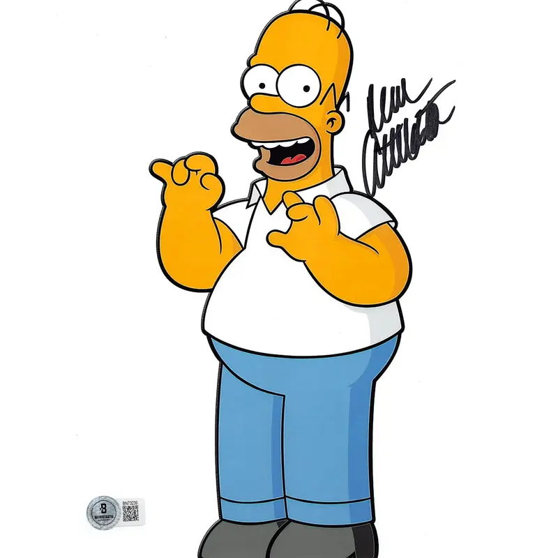 Dan Castellaneta The Simpsons Signed 8x10 Vertical Standing Photo BAS 1