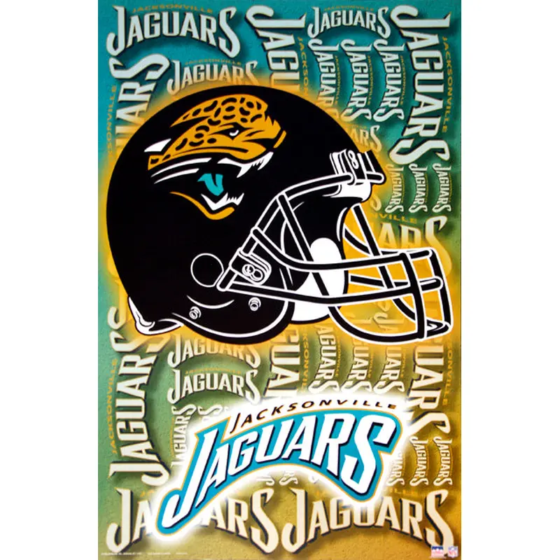 Jacksonville Jaguars Official NFL Football Team Logo Poster - Starline Inc.