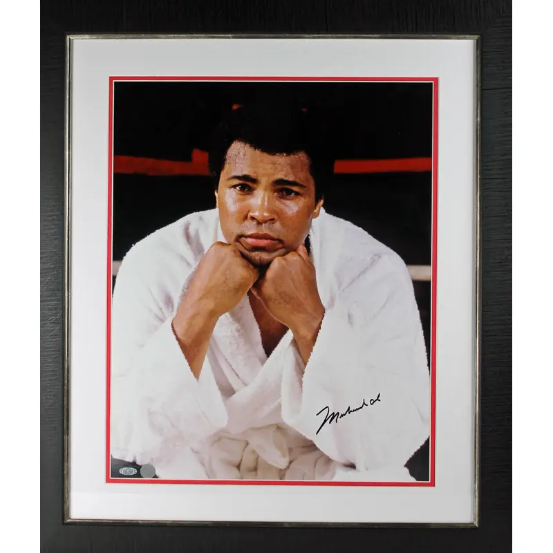 Muhammad Ali Authentic Signed & Framed 16x20 Photo w/ Steiner Hologram