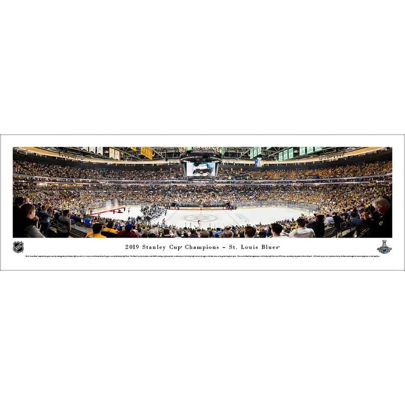 St. Louis Blues 2019 Stanley Cup Champions (Game 7) Panoramic Poster Print - Blakeway