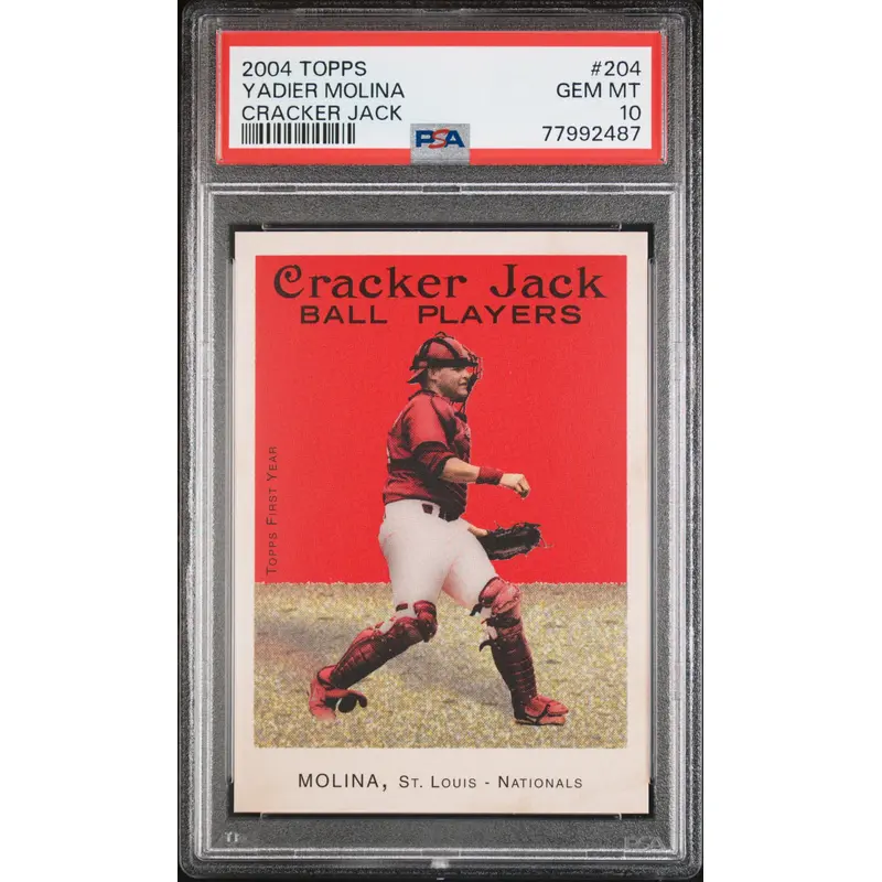 Yadier Molina 2004 Topps Cracker Jack Rookie #204 PSA 10 Gem Mint